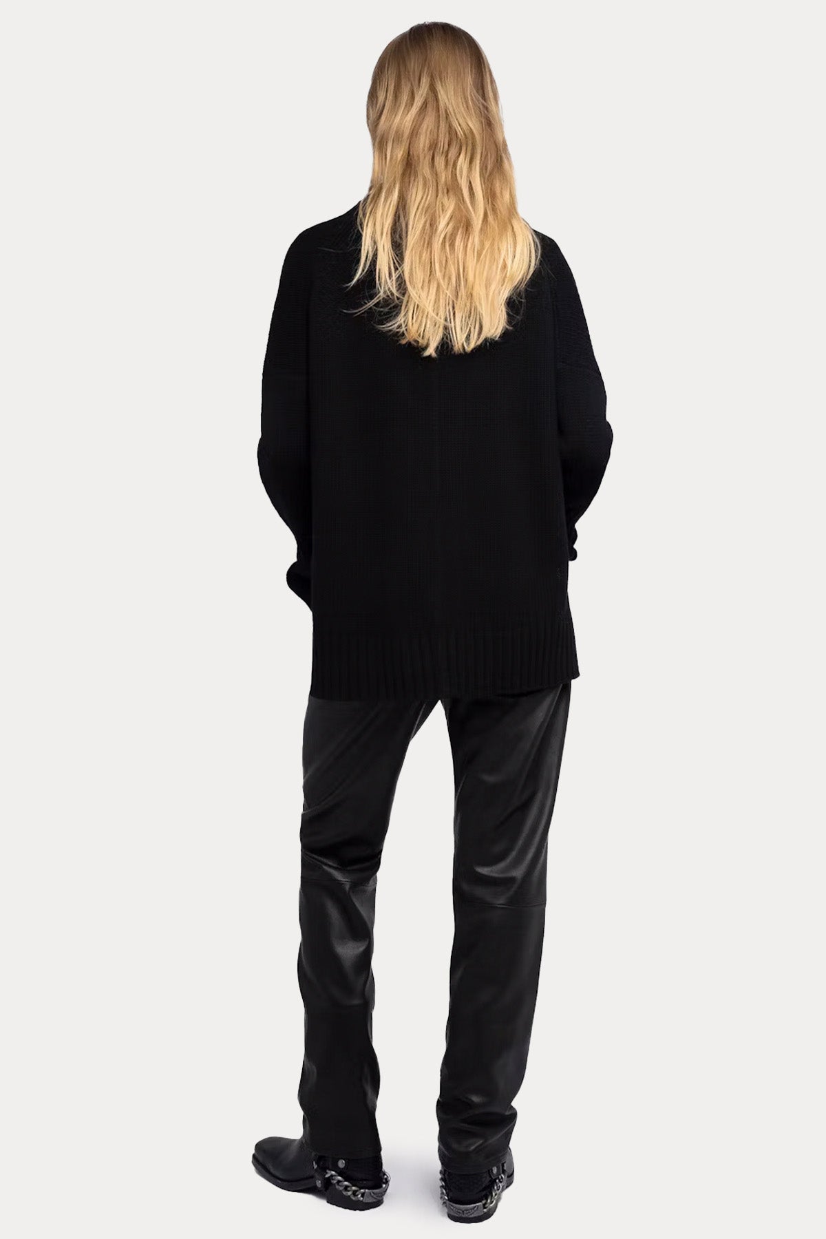 Zadig & Voltaire Relaxed Fit Balıkçı Yaka Örgü Yün Triko