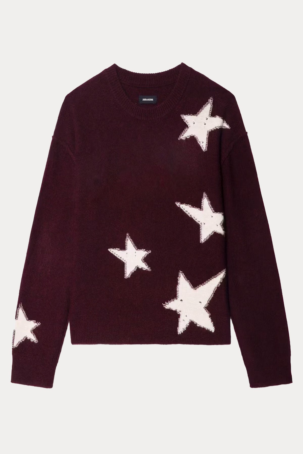 Zadig & Voltaire Relaxed Fit Yıldız Logolu Örgü Kaşmir Triko