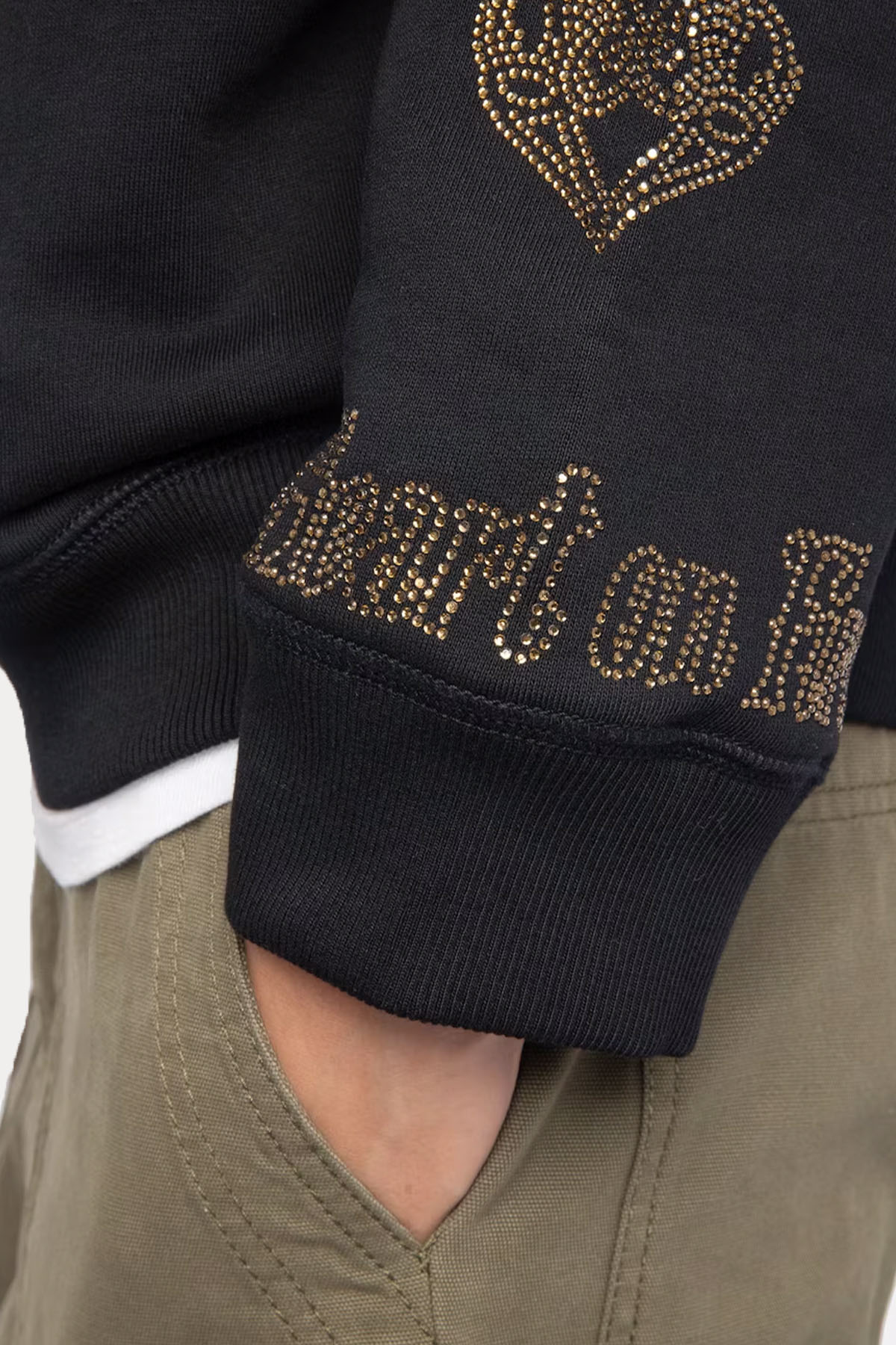 Zadig & Voltaire Relaxed Fit Trok Logolu Şardonlu Kapüşonlu Sweatshirt