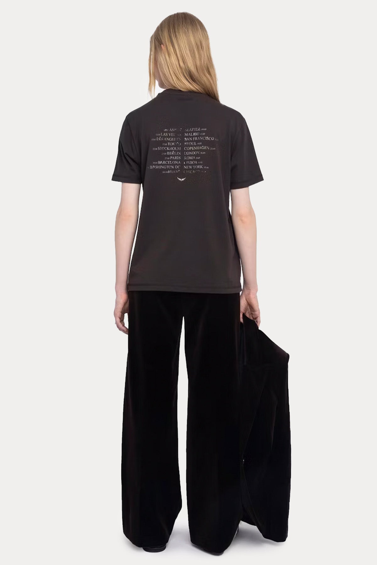 Zadig & Voltaire Relaxed Fit Yuvarlak Yaka Troklu T-shirt