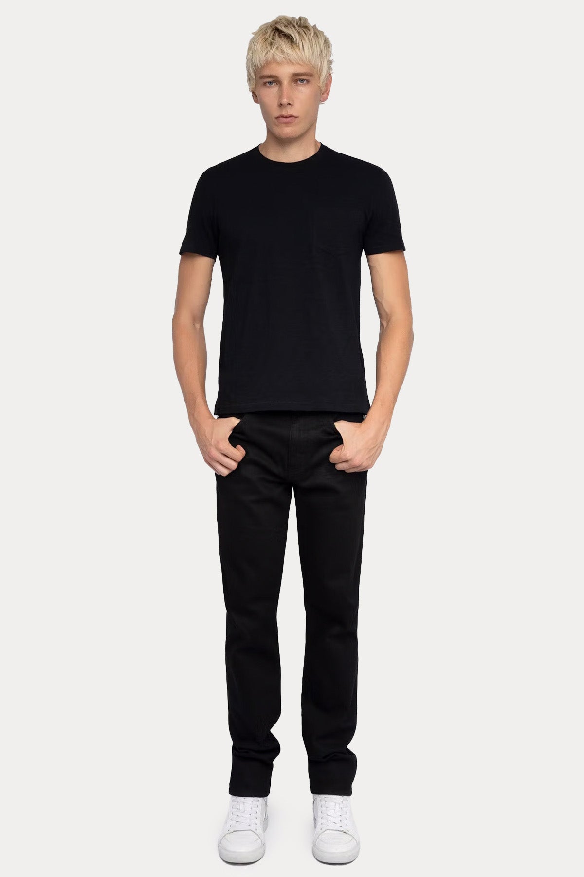 Zadig & Voltaire Yuvarlak Yaka Kuru Kafa Logolu T-shirt