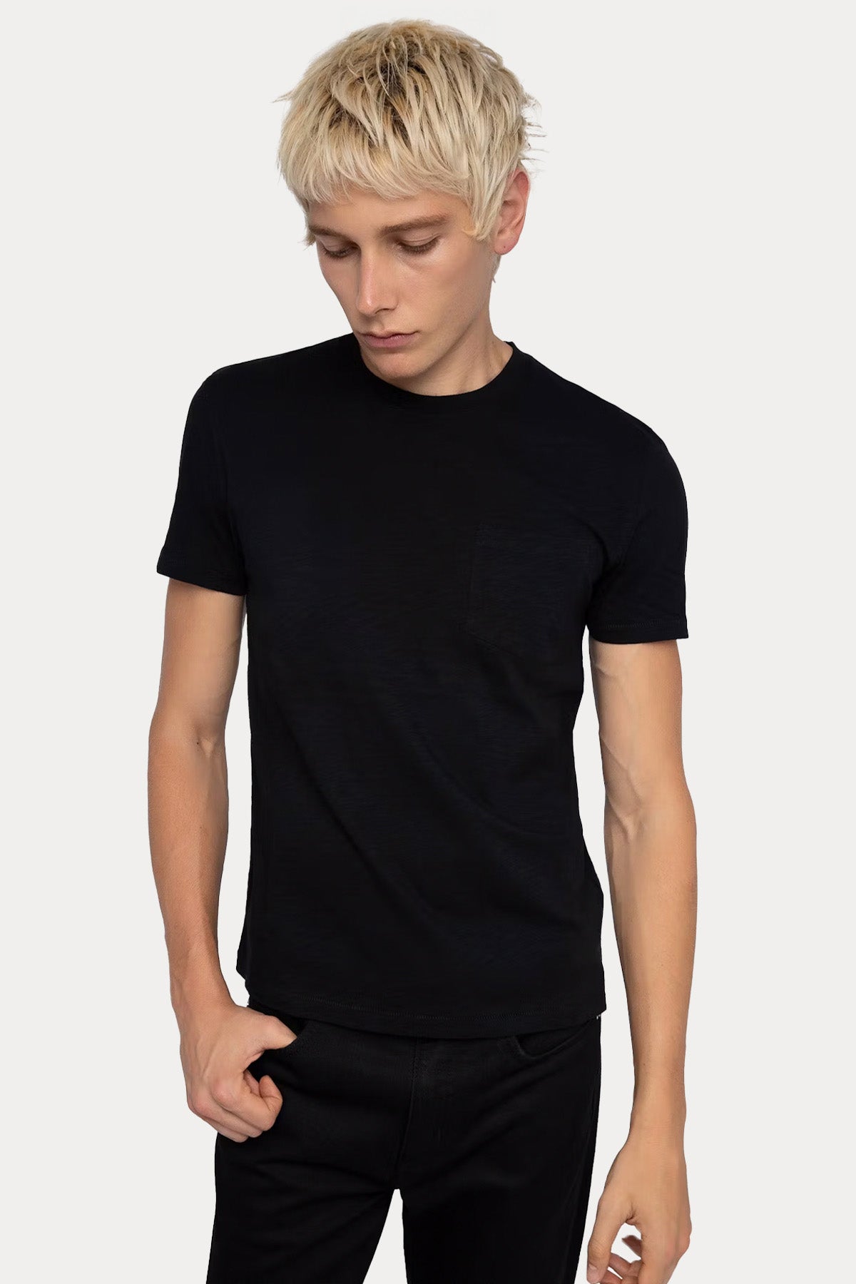 Zadig & Voltaire Yuvarlak Yaka Kuru Kafa Logolu T-shirt