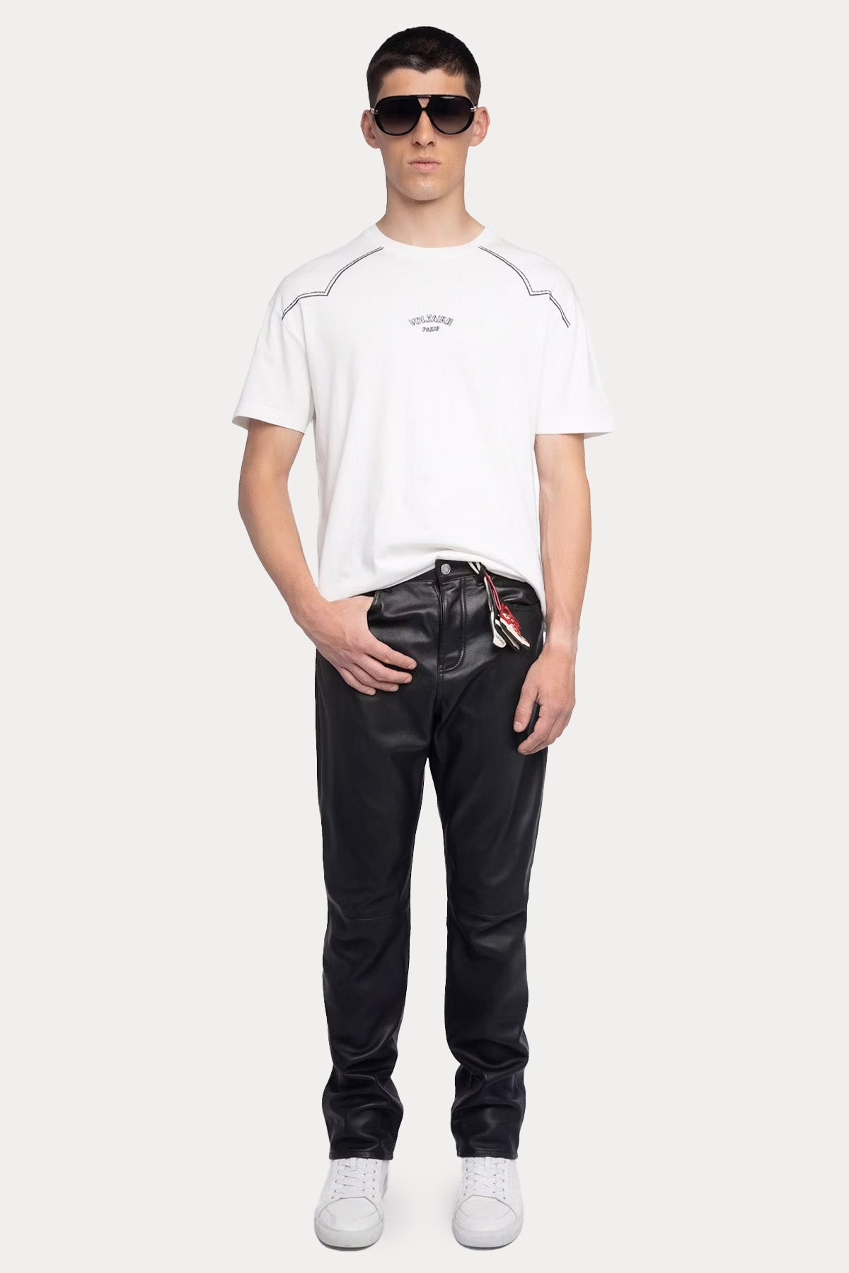 Zadig & Voltaire Regular Fit Yuvarlak Yaka Logolu T-shirt