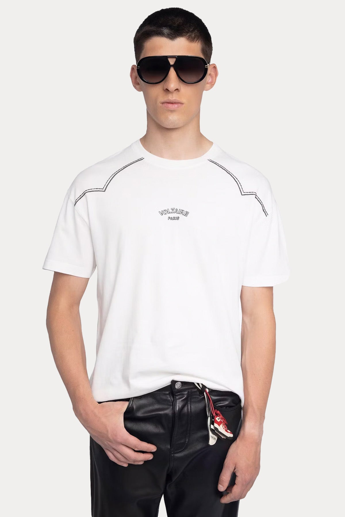 Zadig & Voltaire Regular Fit Yuvarlak Yaka Logolu T-shirt