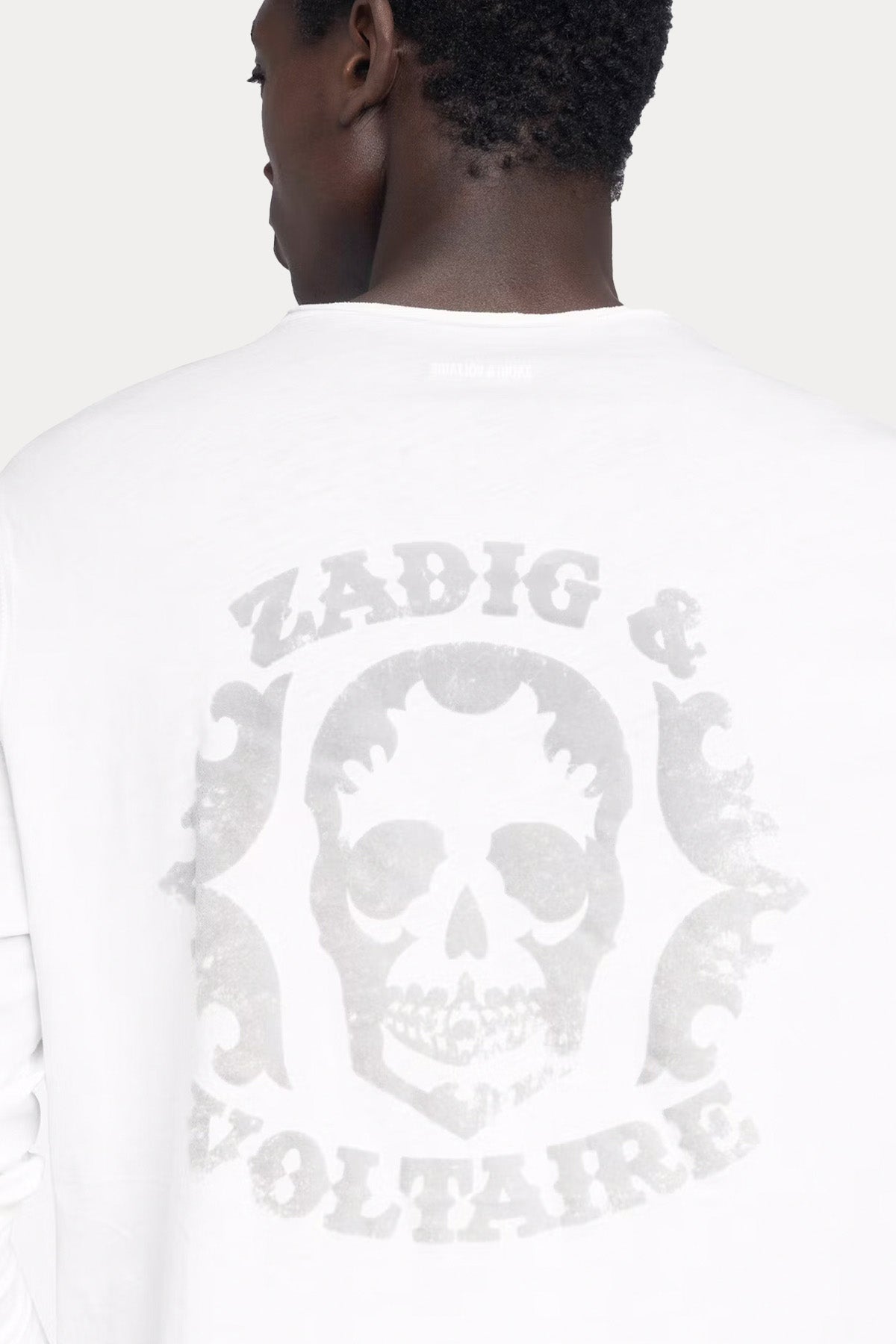 Zadig & Voltaire Regular Fit Sırtta Kuru Kafa Logolu T-shirt