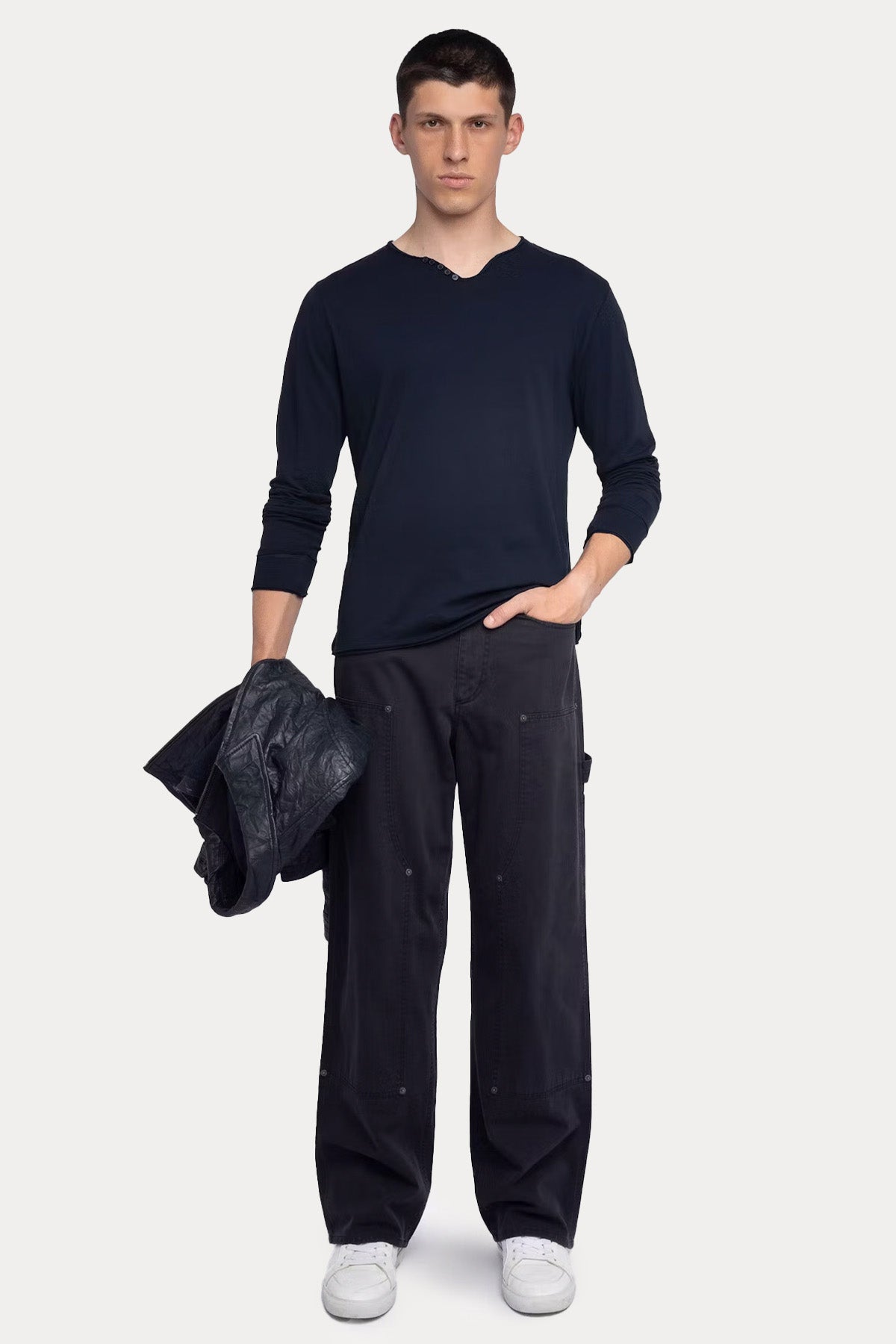 Zadig & Voltaire Regular Fit Sırtta Nakış Logolu T-shirt