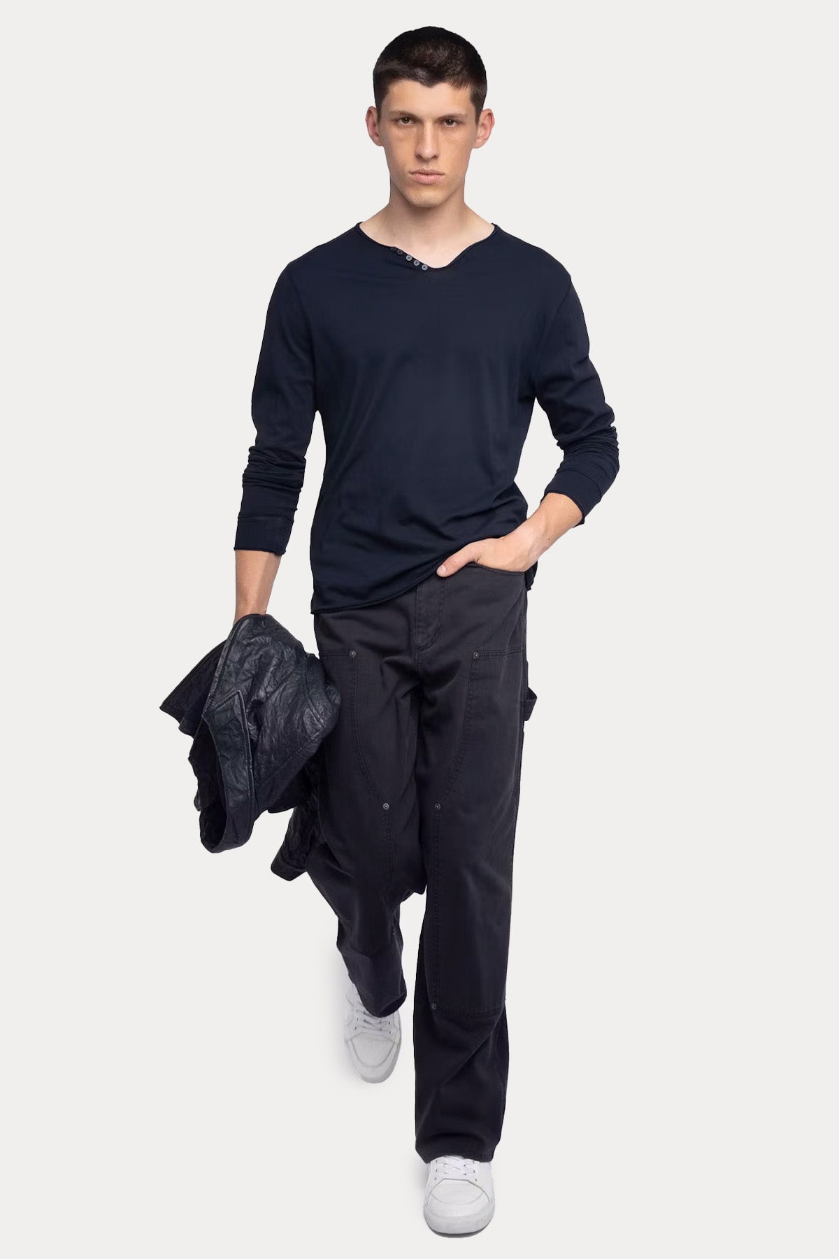 Zadig & Voltaire Regular Fit Sırtta Nakış Logolu T-shirt