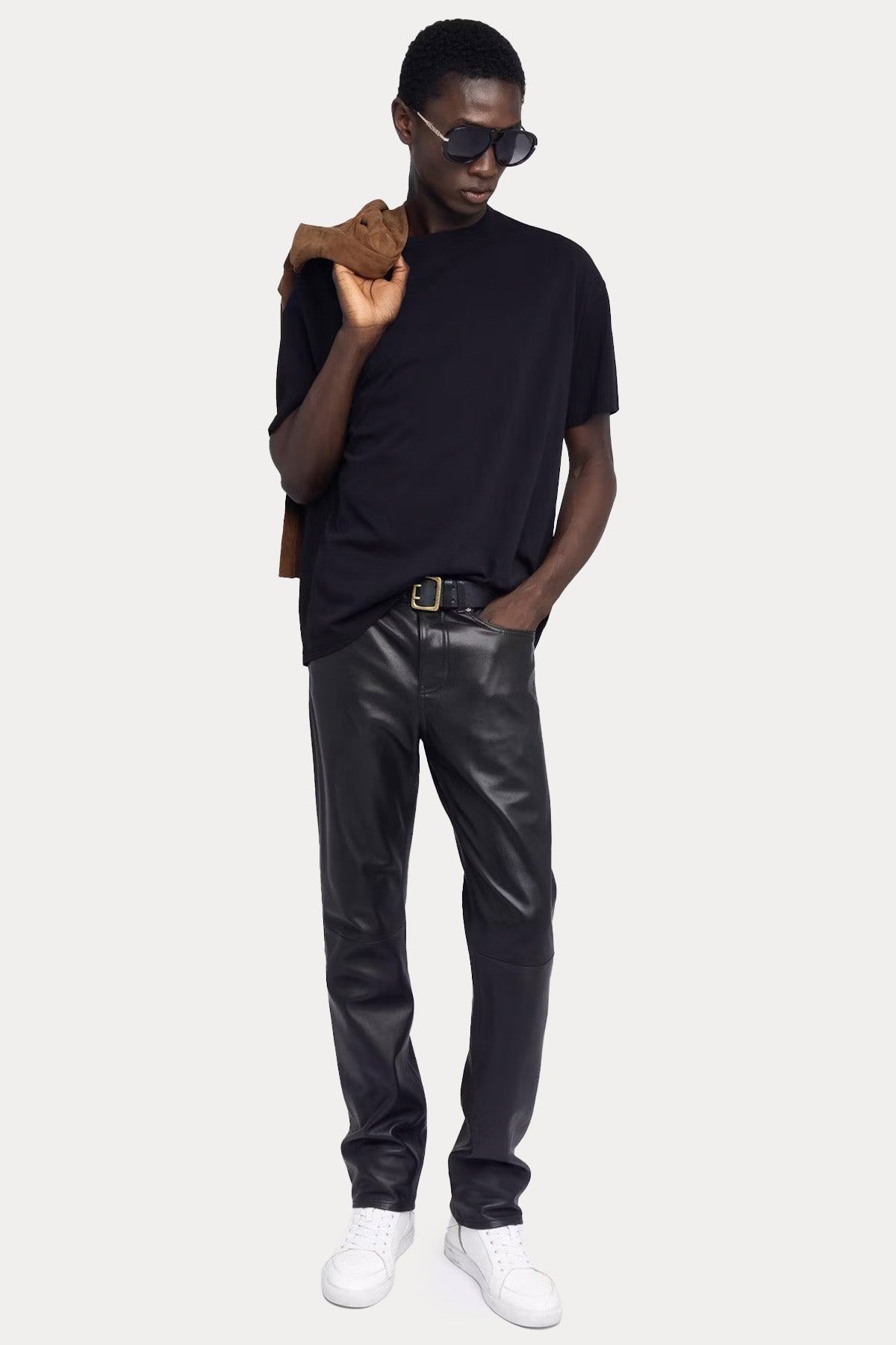 Zadig & Voltaire Relaxed Fit Sırtta Troklu Kuru Kafa Logolu T-shirt