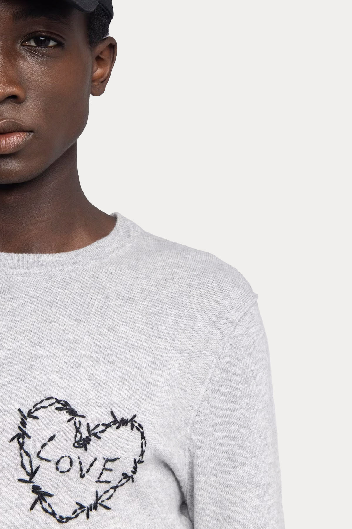 Zadig & Voltaire Relaxed Fit Kaşmir İnce Örgü Yün Triko