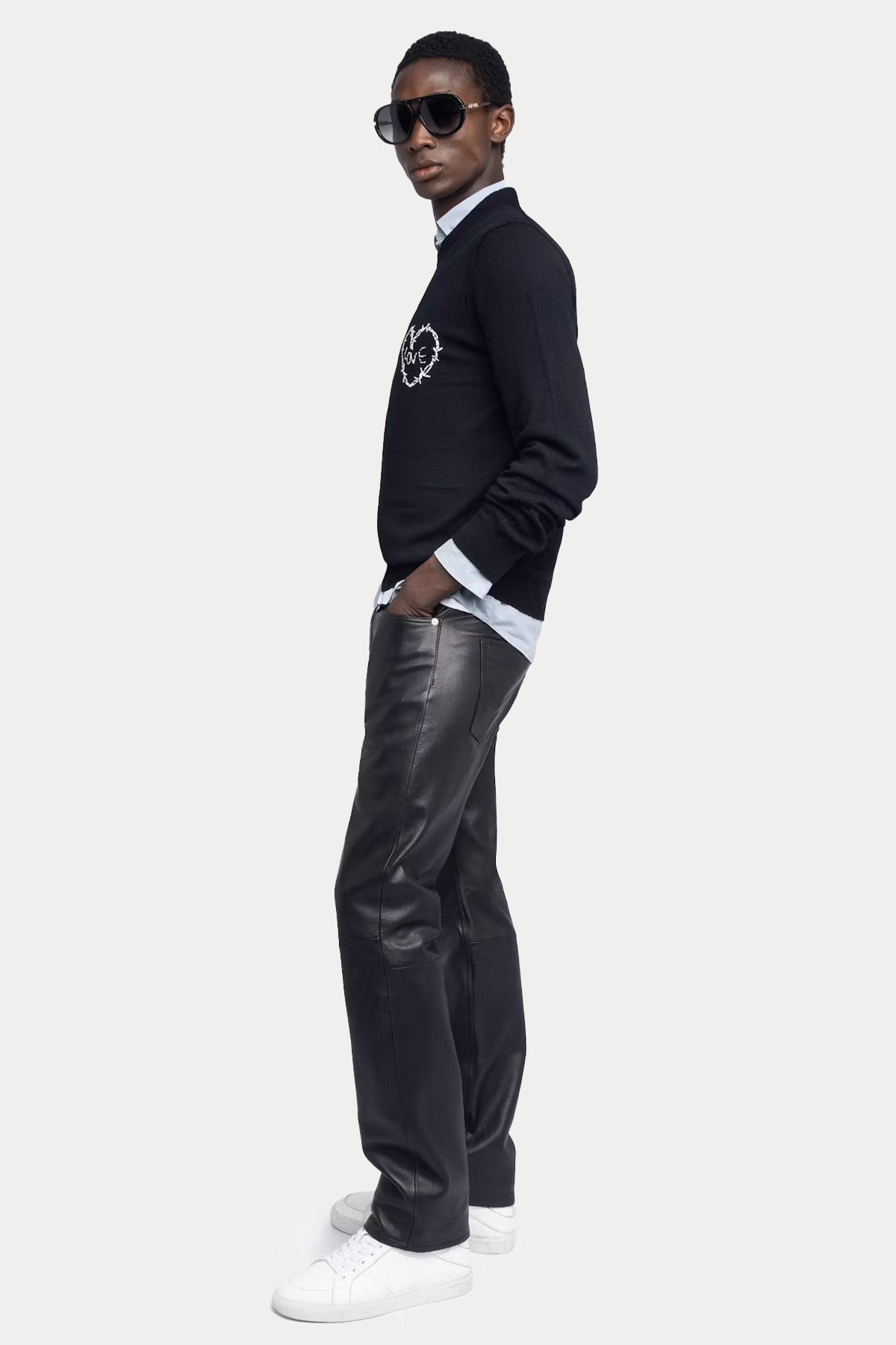 Zadig & Voltaire Relaxed Fit Kaşmir İnce Örgü Yün Triko