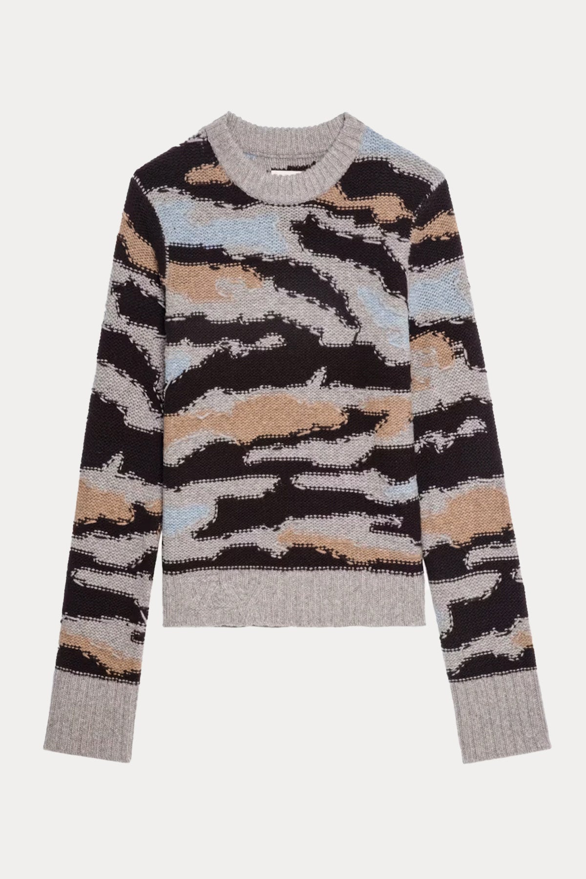 Zadig & Voltaire Comfort Fit Renk Bloklu Örgü Yün Triko