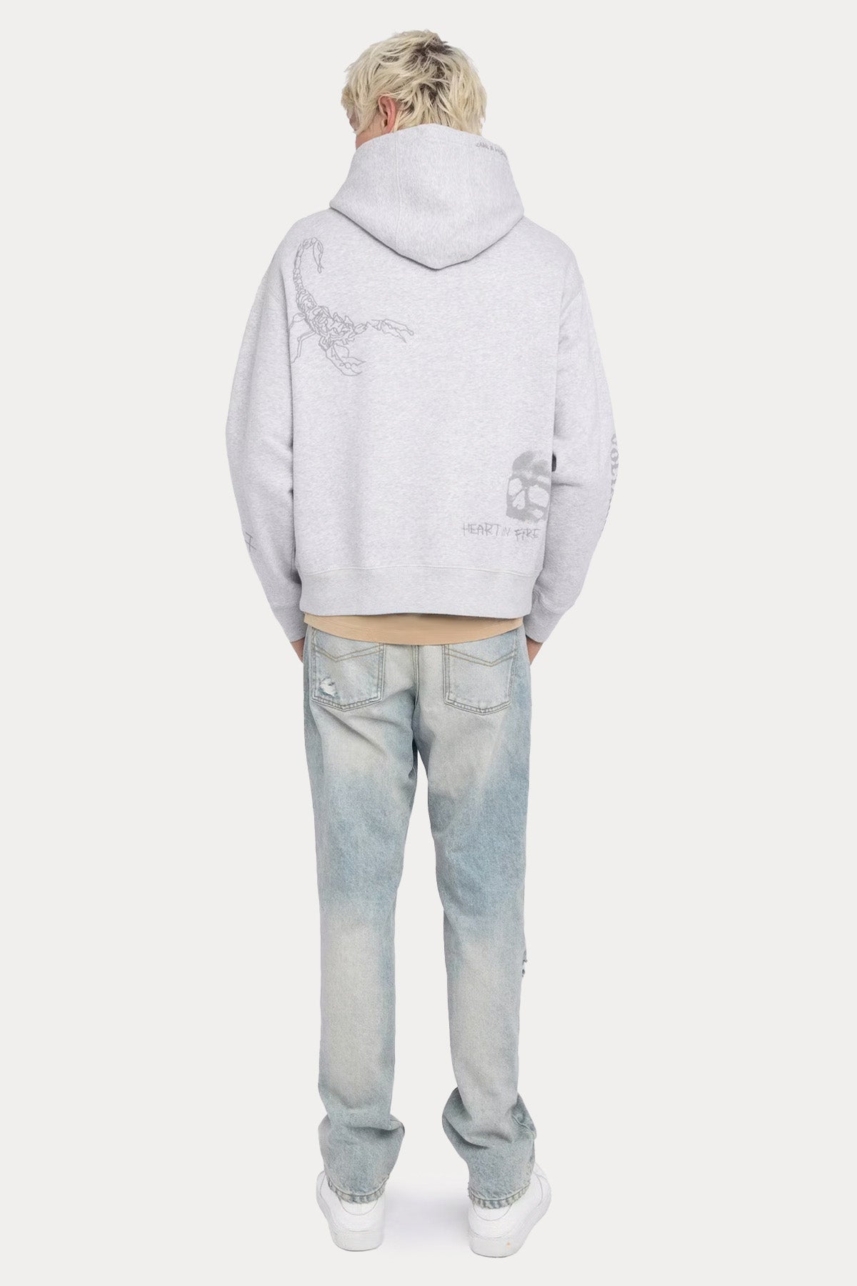 Zadig & Voltaire Relaxed Fit Şardonlu Kapüşonlu Sweatshirt