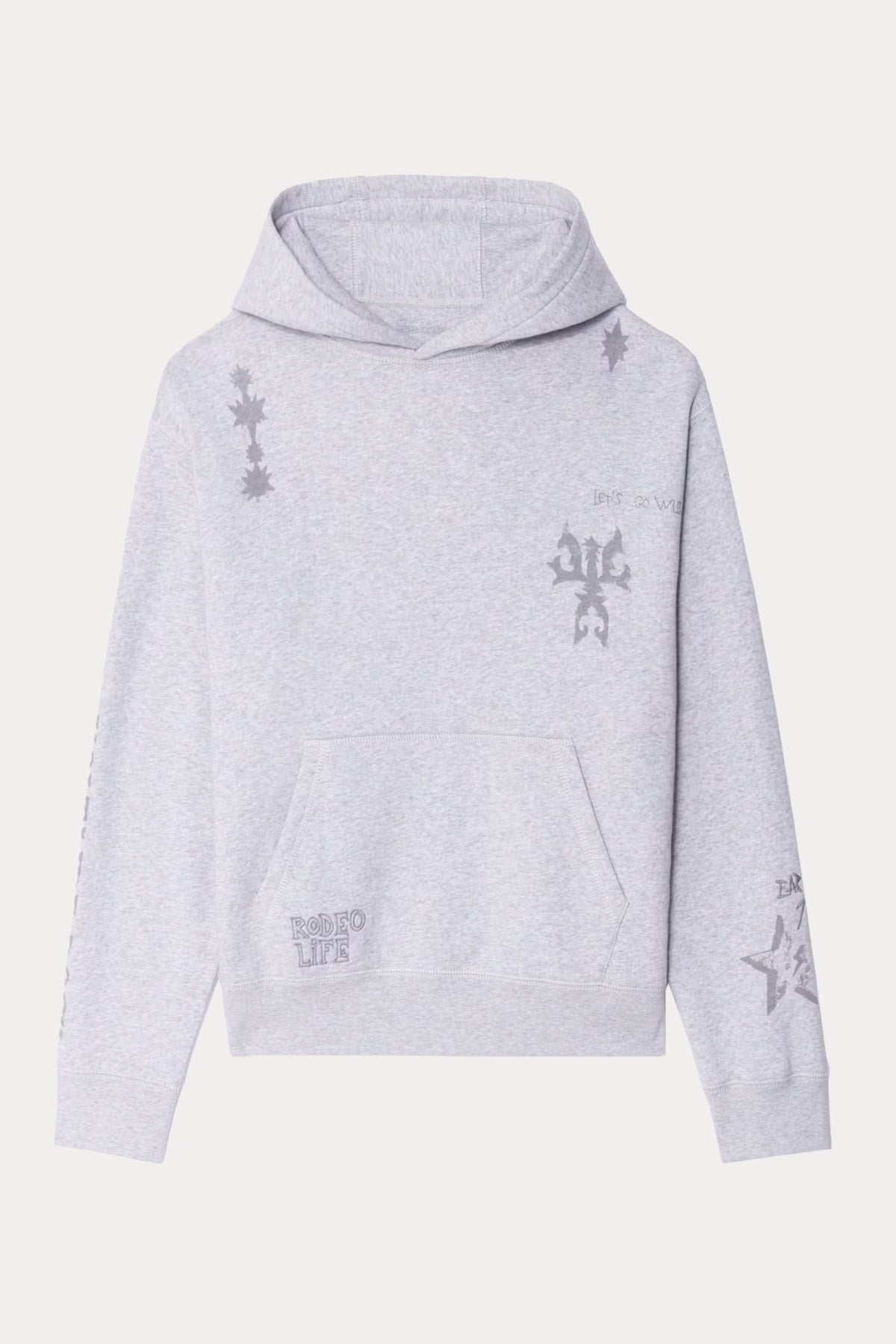 Zadig & Voltaire Relaxed Fit Şardonlu Kapüşonlu Sweatshirt