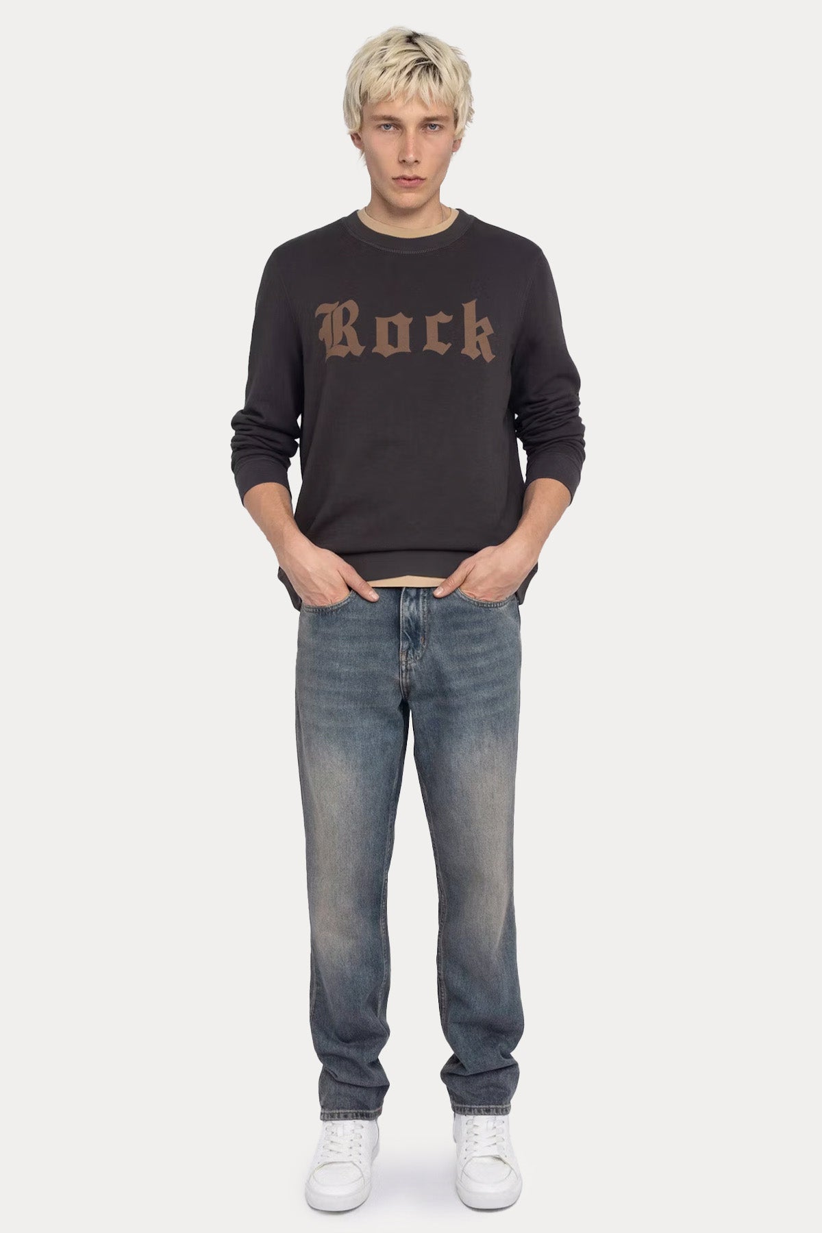 Zadig & Voltaire Relaxed Fit Yuvarlak Yaka Logolu Sweatshirt