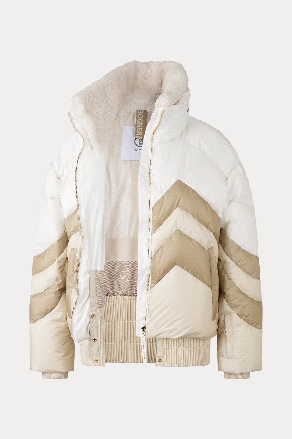 Bogner Valea Yakası Kürklü Puffer Kayak Montu