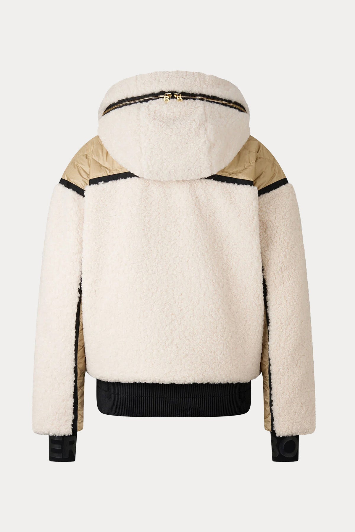 Bogner & Off White Kora Kapüşonlu Peluş Puffer Kayak Montu-Mont-Libas