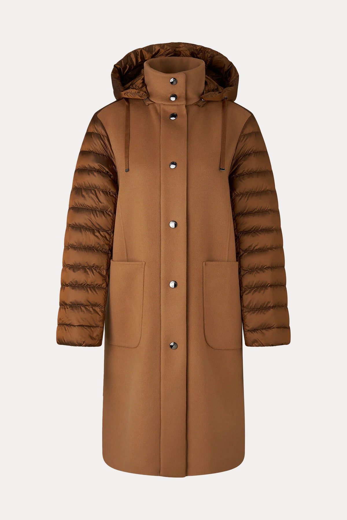 Bogner Isy Regular Fit Kapüşonlu Puffer Yün Kaban