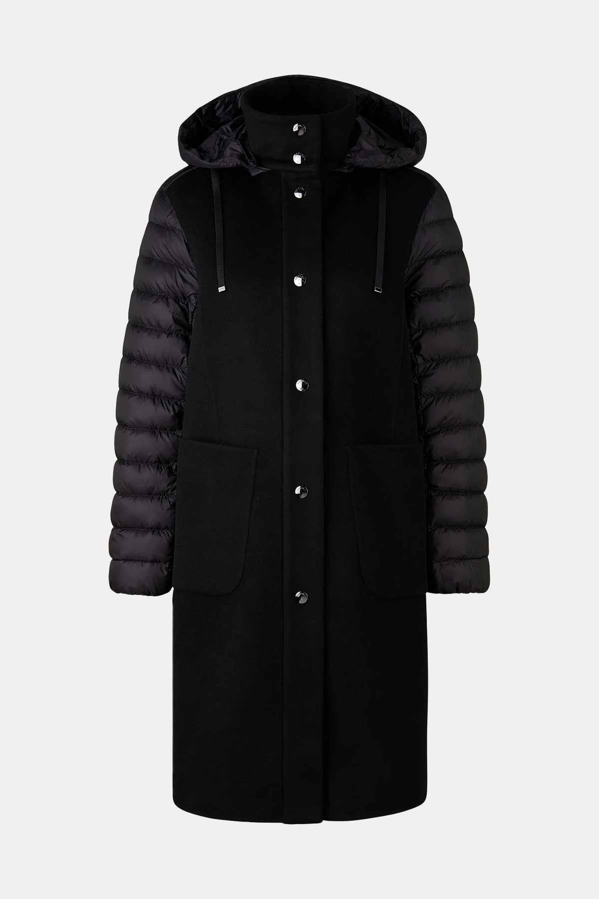 Bogner Isy Regular Fit Kapüşonlu Puffer Yün Kaban