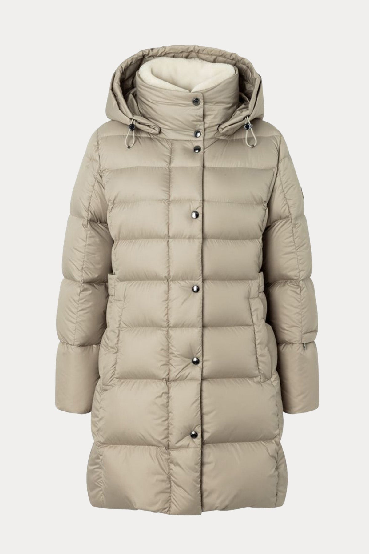 Bogner Nicci Regular Fit Yakası Kürklü Kapüşonlu Puffer Mont