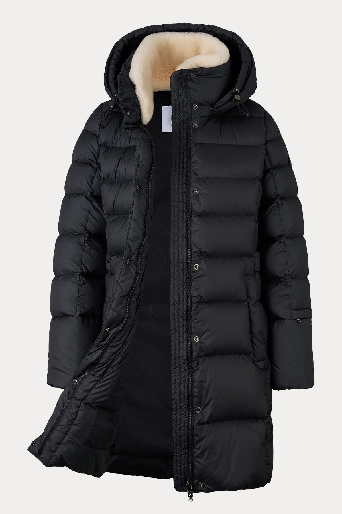 Bogner Nicci Regular Fit Yakası Kürklü Kapüşonlu Puffer Mont