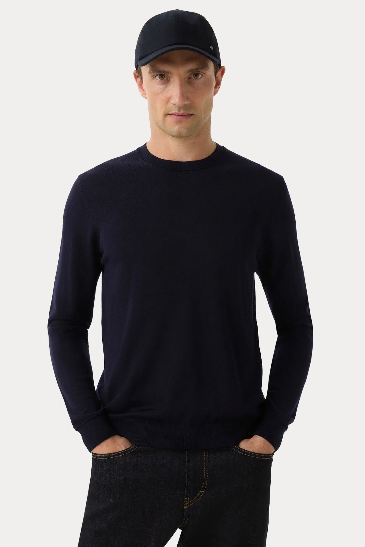 Bogner Ole Regular Fit İnce Örgü Yün Triko