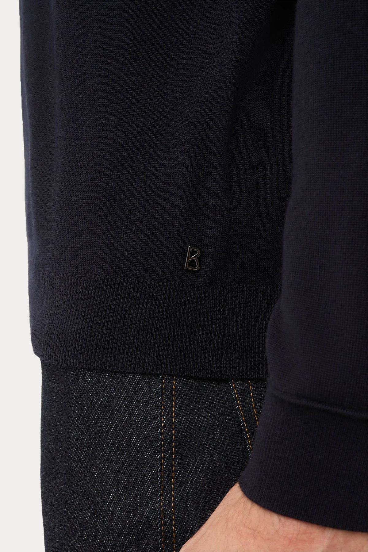 Bogner Ole Regular Fit İnce Örgü Yün Triko