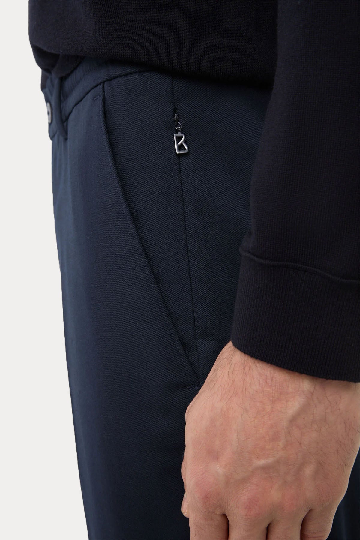 Bogner Marcus Beli Lastikli Yandan Cepli Yün Pantolon