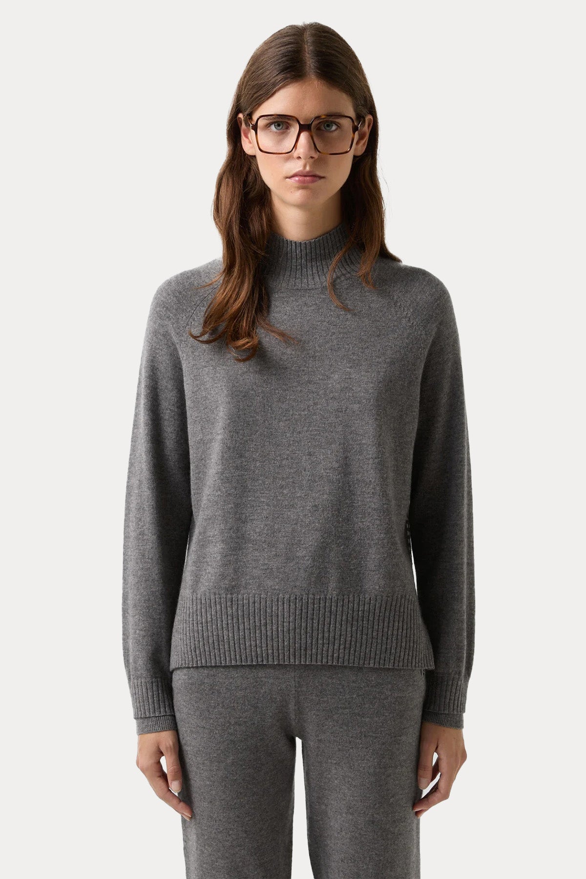 Bogner Lysanne Regular Fit Perkins Yaka İnce Örgü Yün Triko