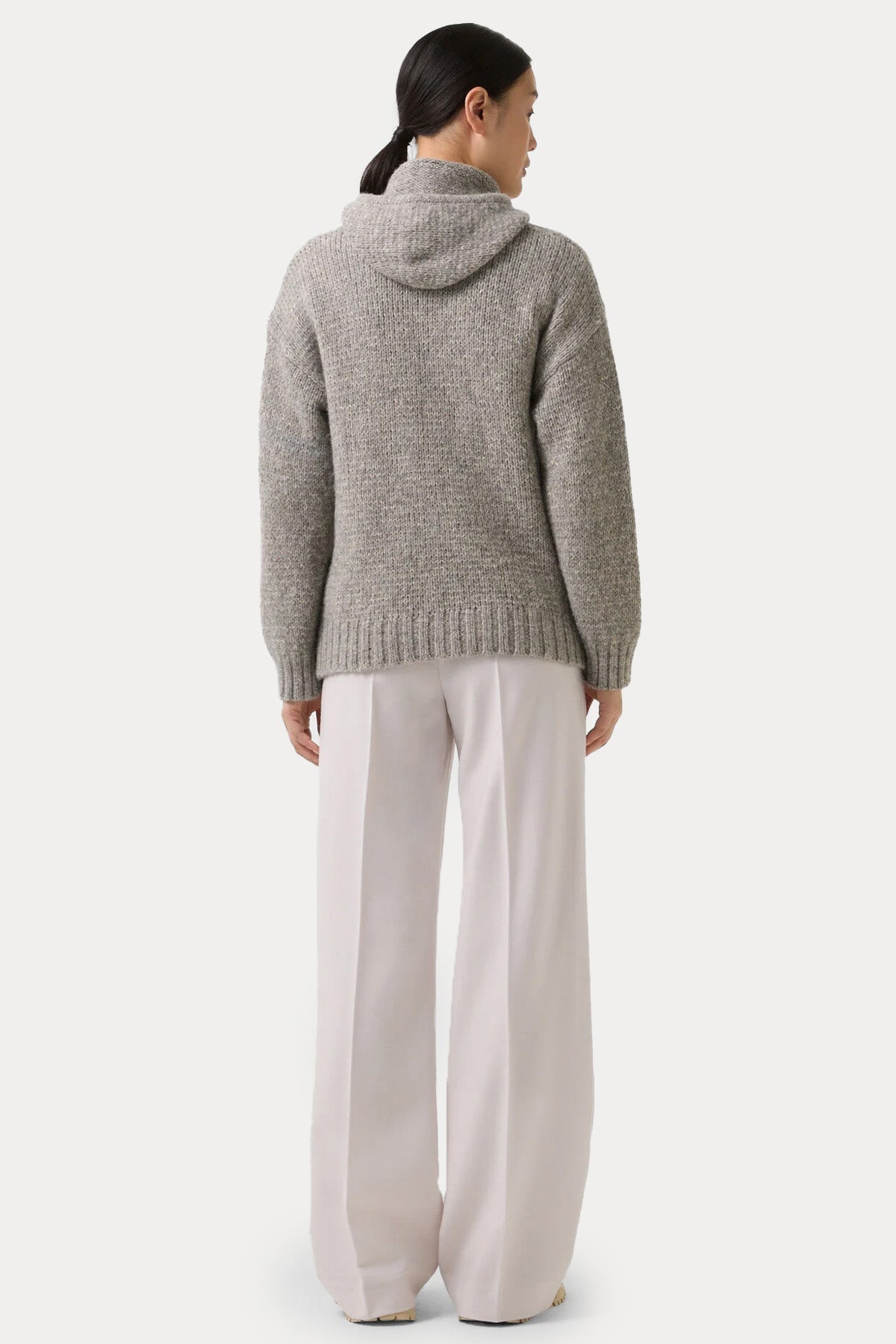 Bogner Stella Regular Fit Kapüşonlu Örgü Yün Triko