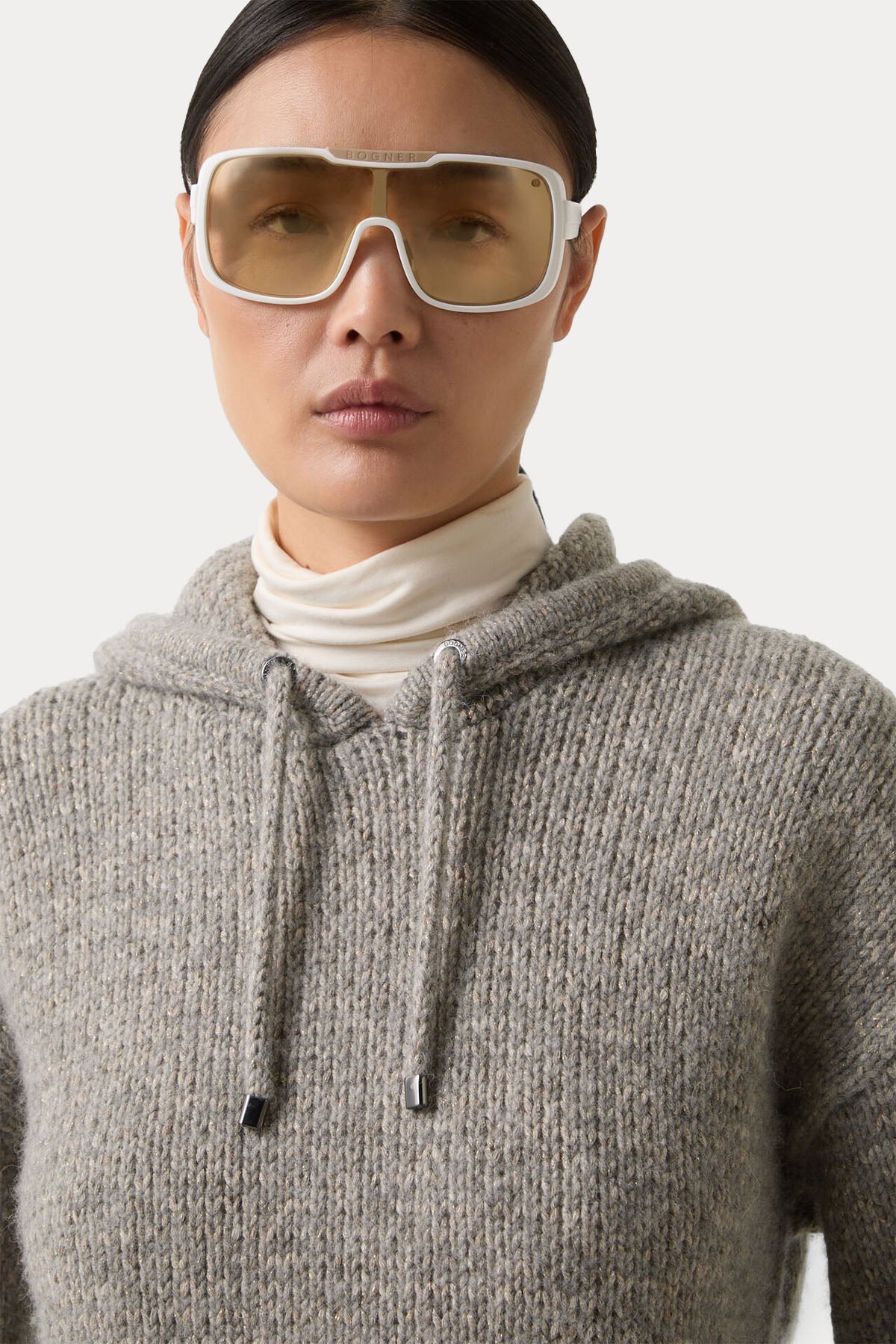 Bogner Stella Regular Fit Kapüşonlu Örgü Yün Triko