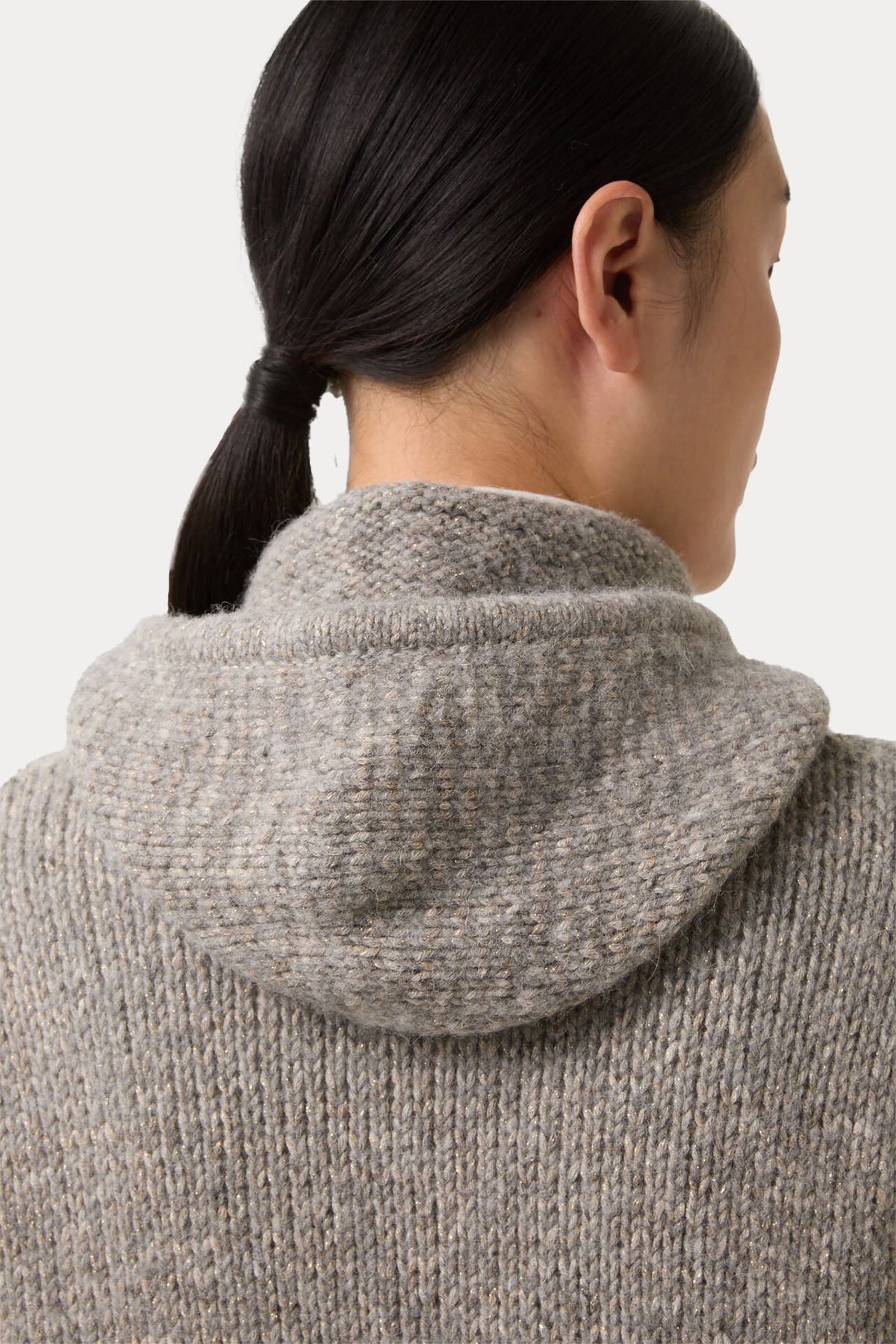 Bogner Stella Regular Fit Kapüşonlu Örgü Yün Triko