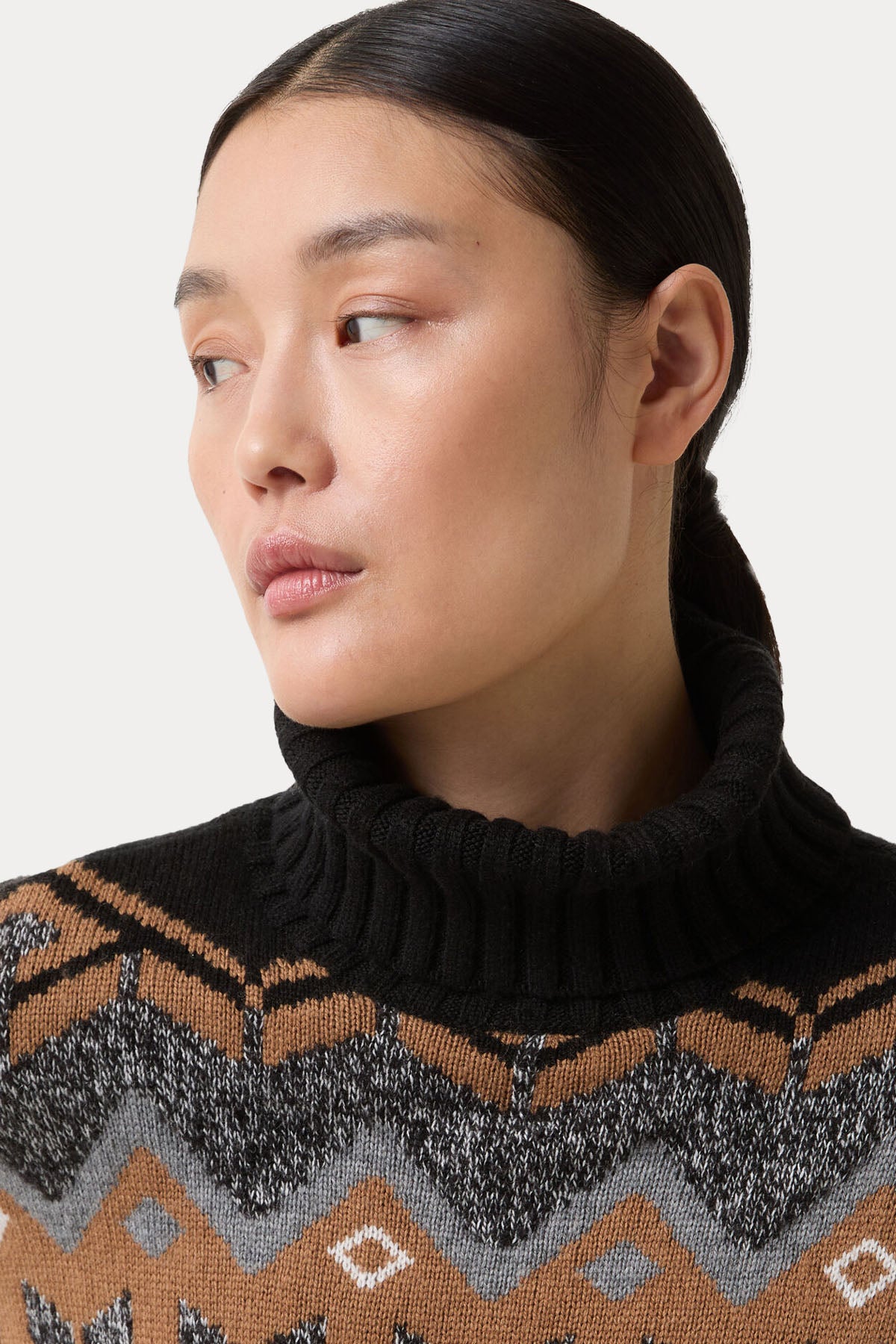 Bogner Reagan Regular Fit Balıkçı Yaka Jakarlı Kaşmir Örgü Yün Triko