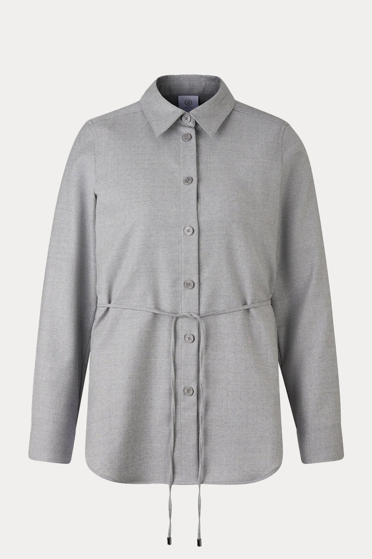 Bogner Ariela Regular Fit Kemerli Flanel Yün Gömlek