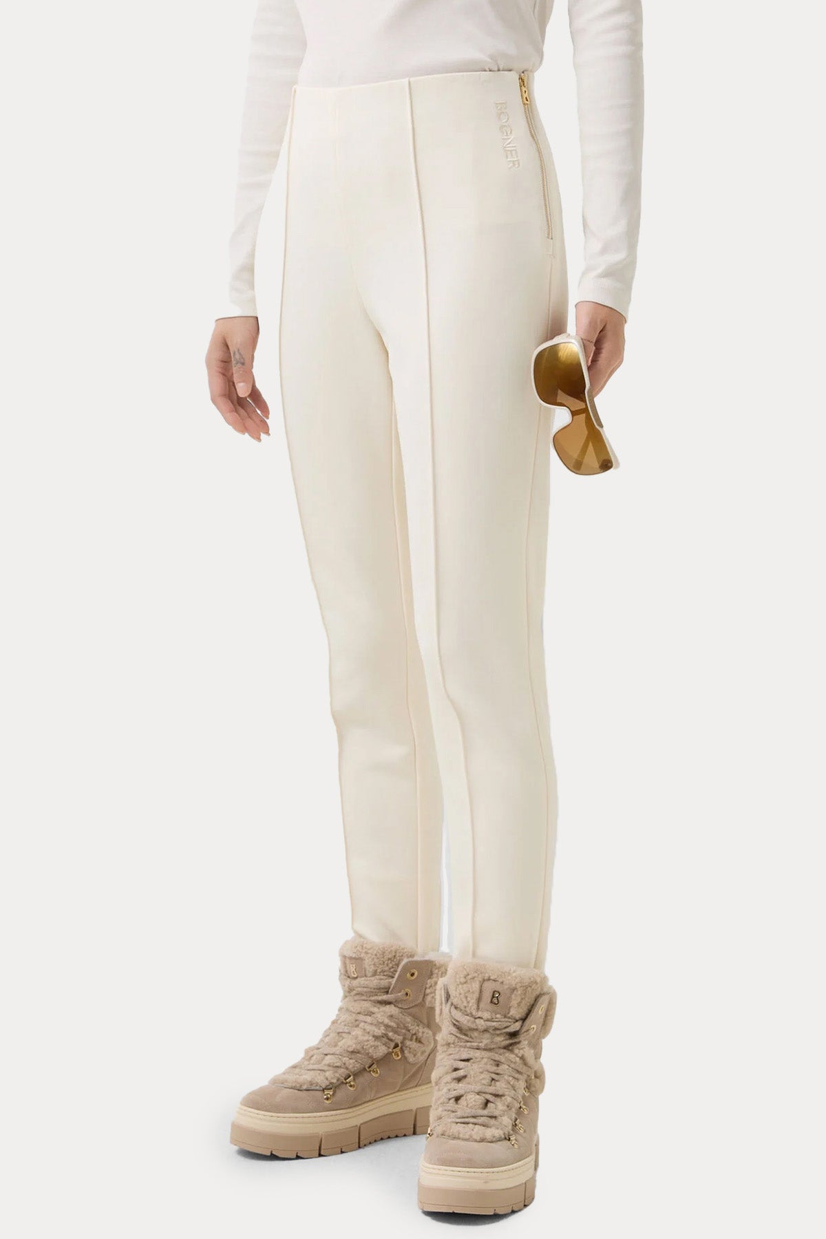 Bogner & Off White Elaine Slim Fit Streç Füzo Pantolon