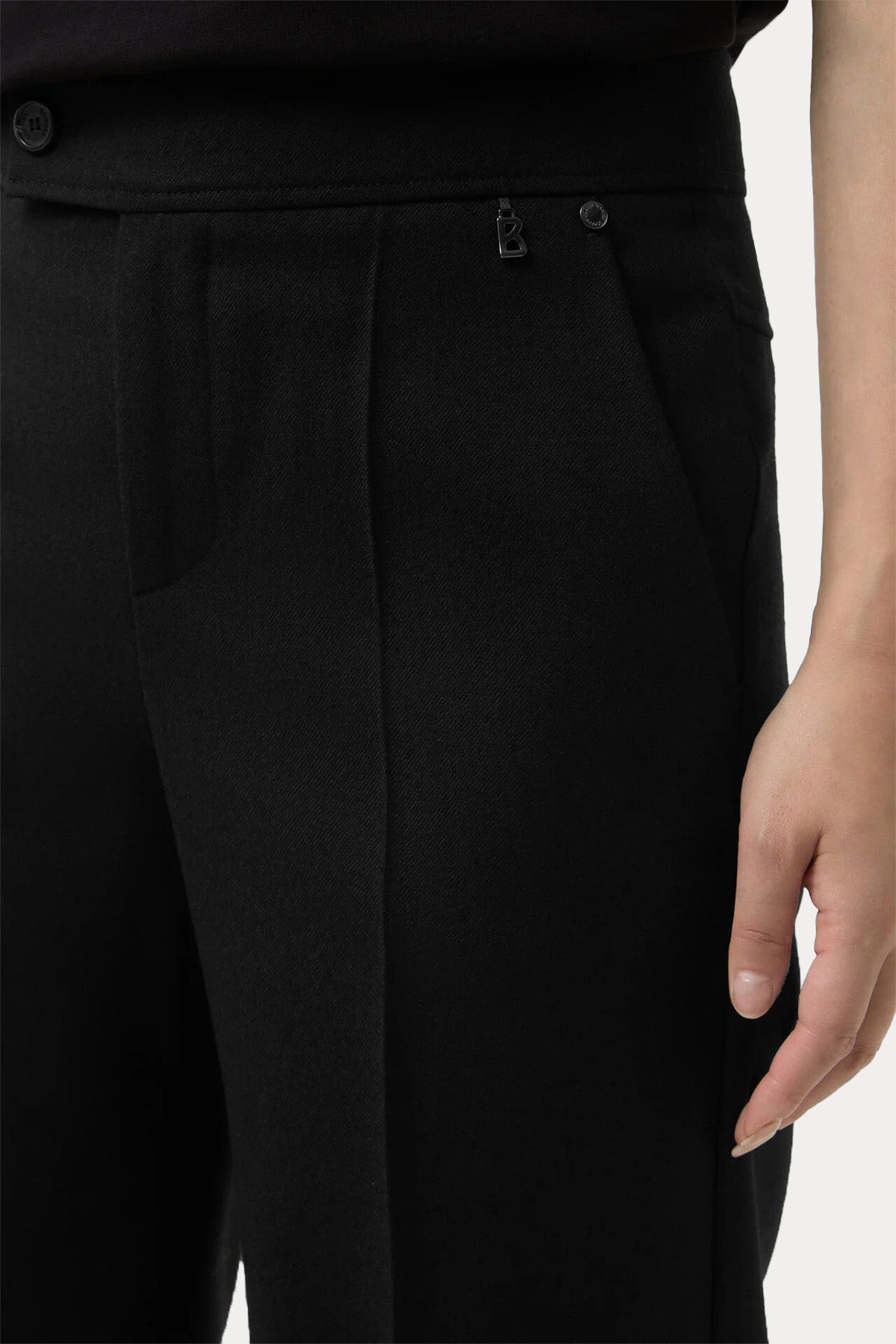 Bogner Hermia Regular Fit Çan Paça Flanel Yün Pantolon