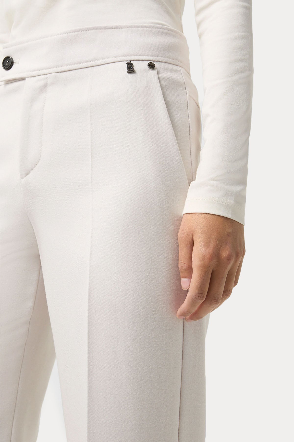 Bogner Hermia Regular Fit Çan Paça Flanel Yün Pantolon