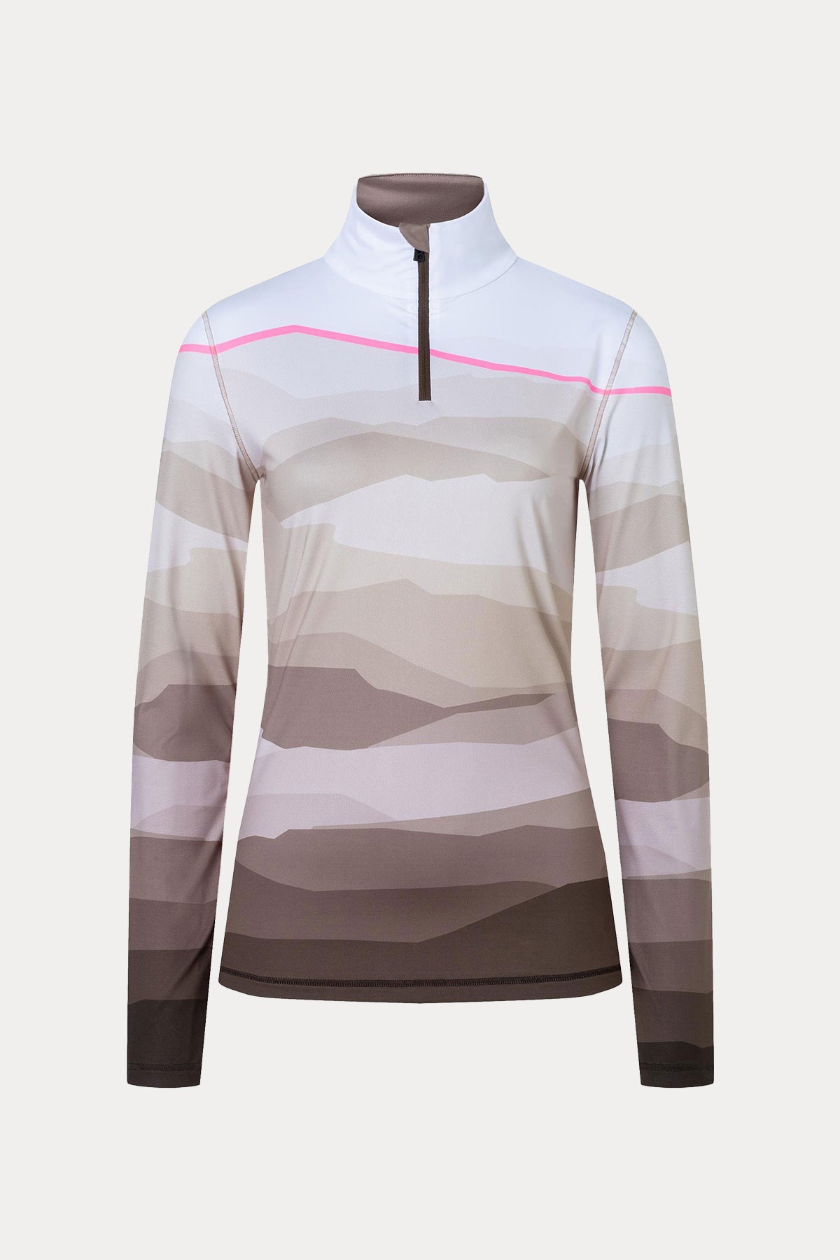 Bogner Ilvy Dik Yaka Yarım Fermuarlı Streç Termal İçlik