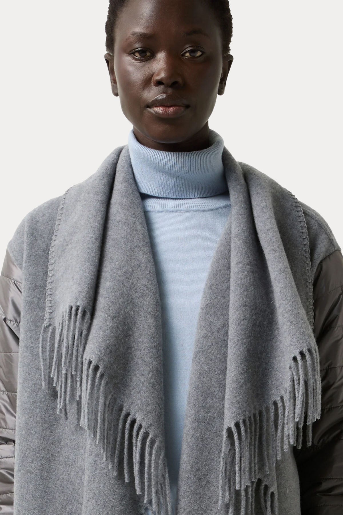 Bogner North Loose Fit Şal Yaka Puffer Yün Ceket