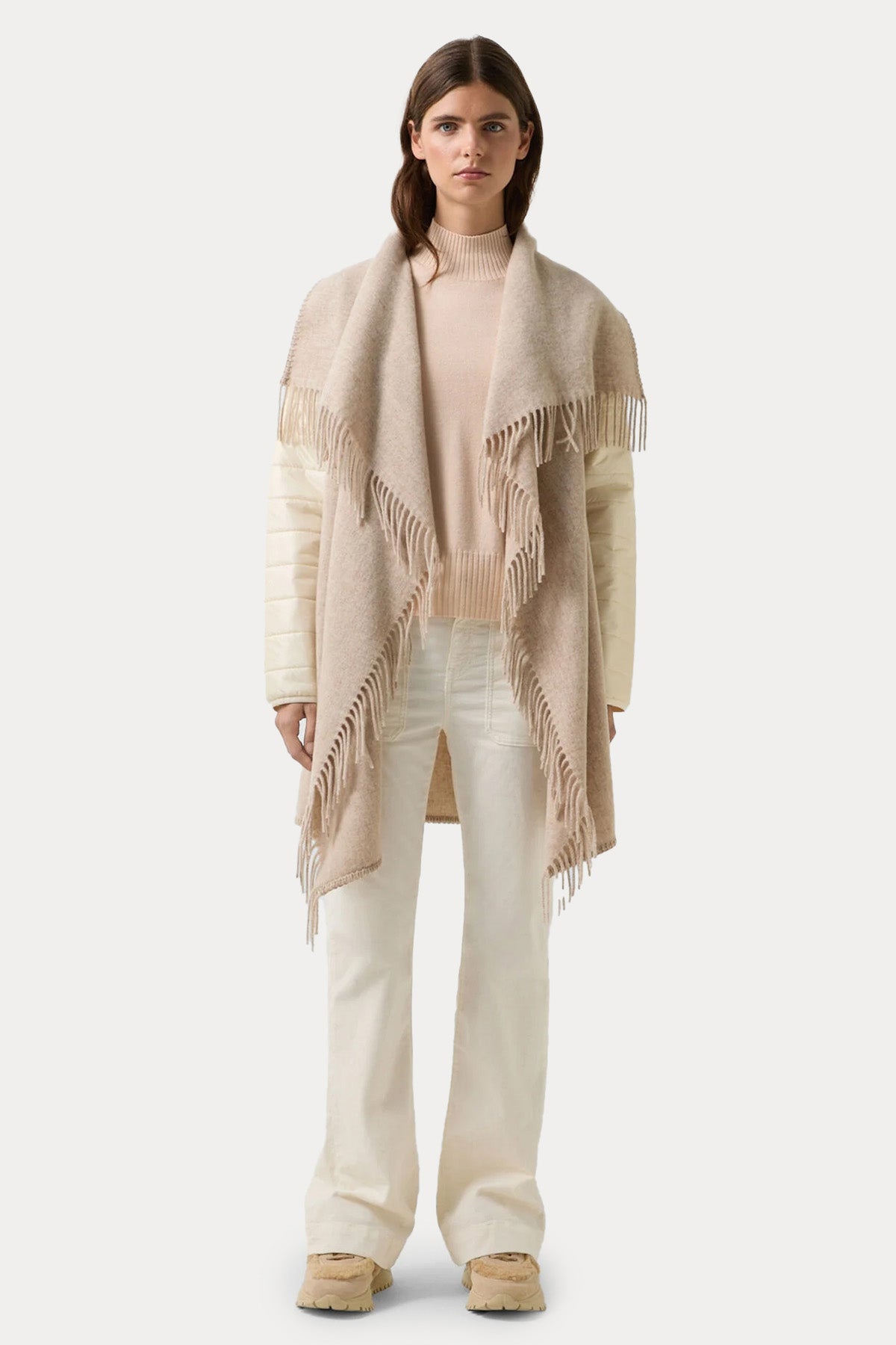 Bogner North Loose Fit Şal Yaka Puffer Yün Ceket