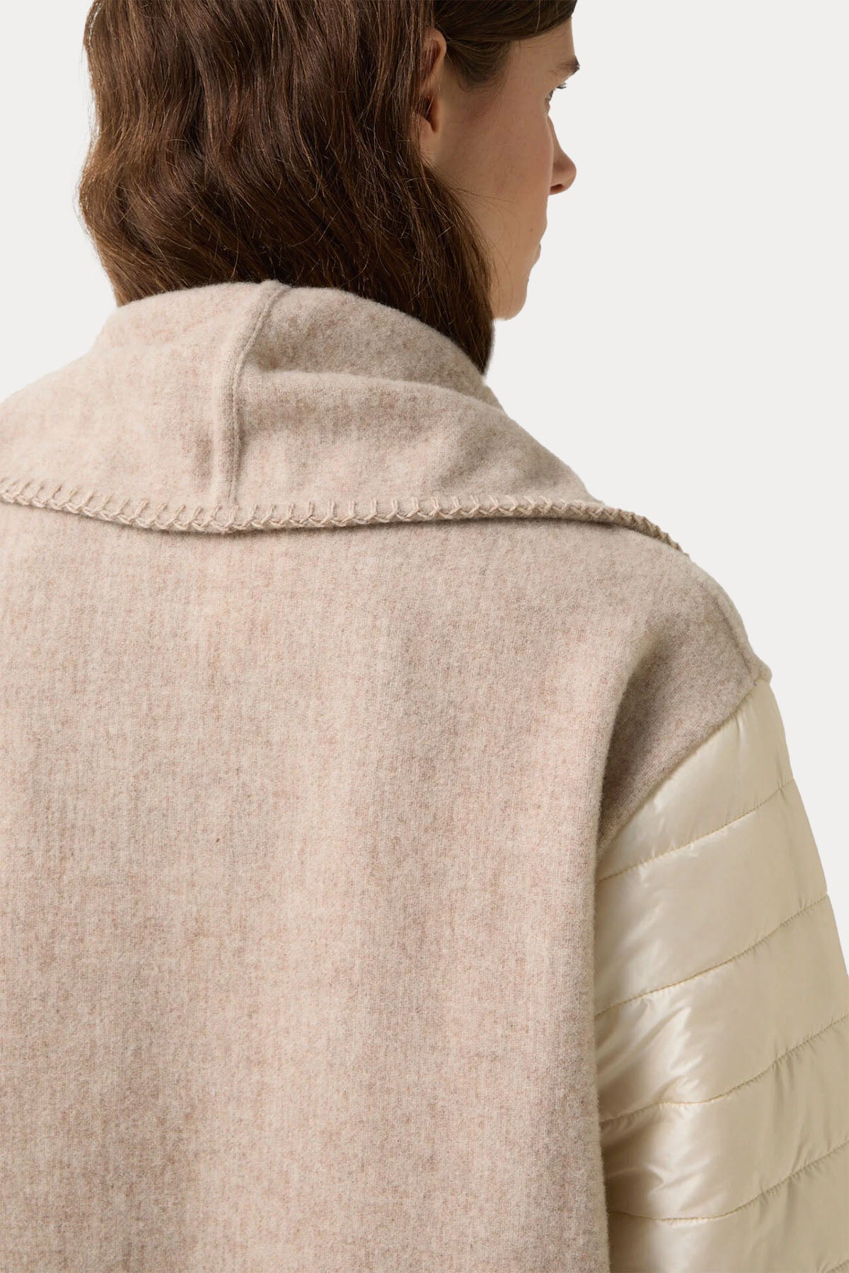 Bogner North Loose Fit Şal Yaka Puffer Yün Ceket