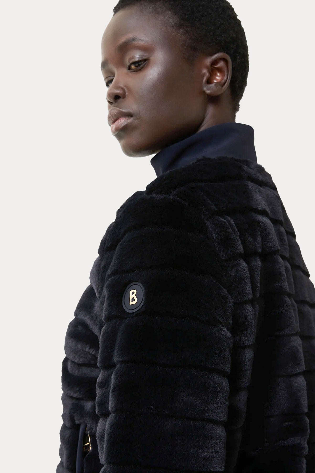 Bogner Katniss Dik Yaka Peluş Ceket