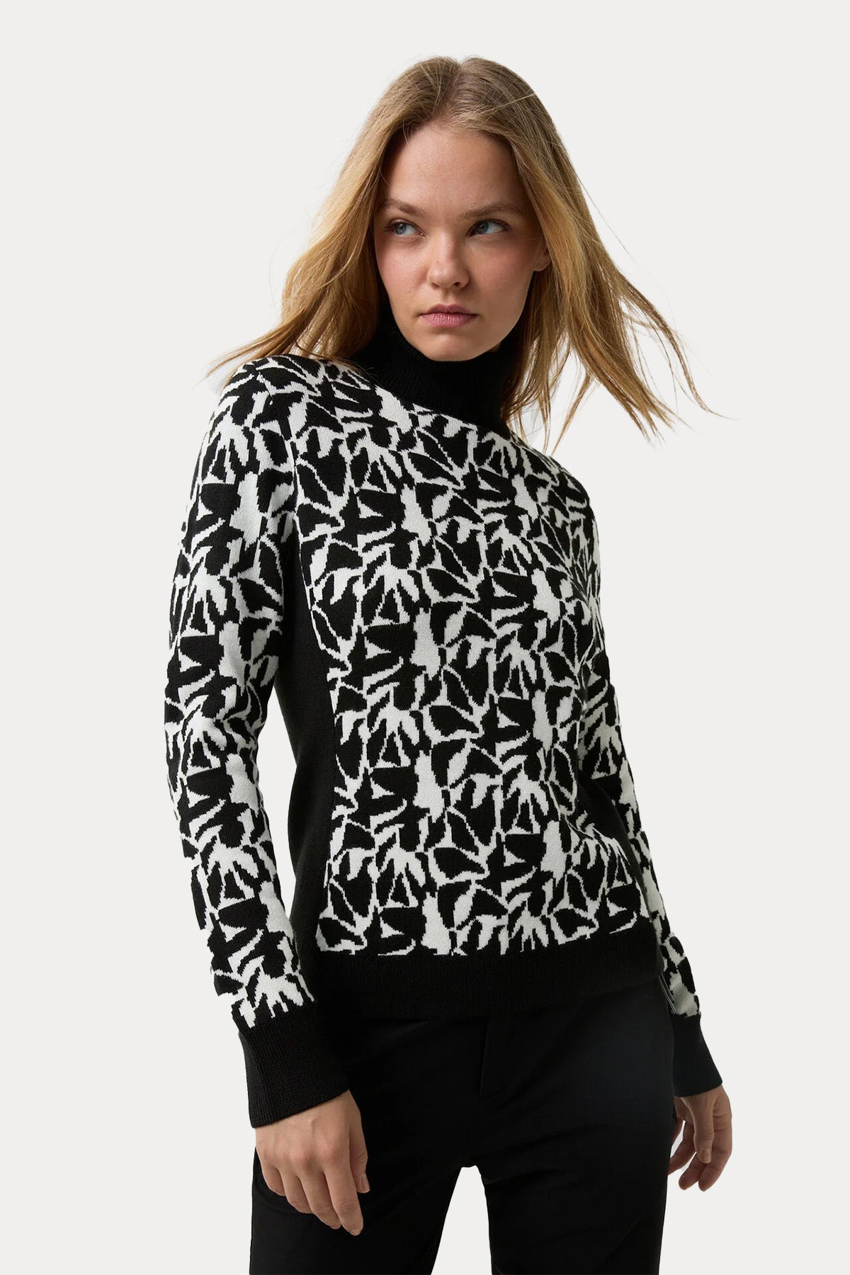 Bogner Maria Fire Ice Slim Fit Jakarlı Balıkçı Yaka Yün Triko