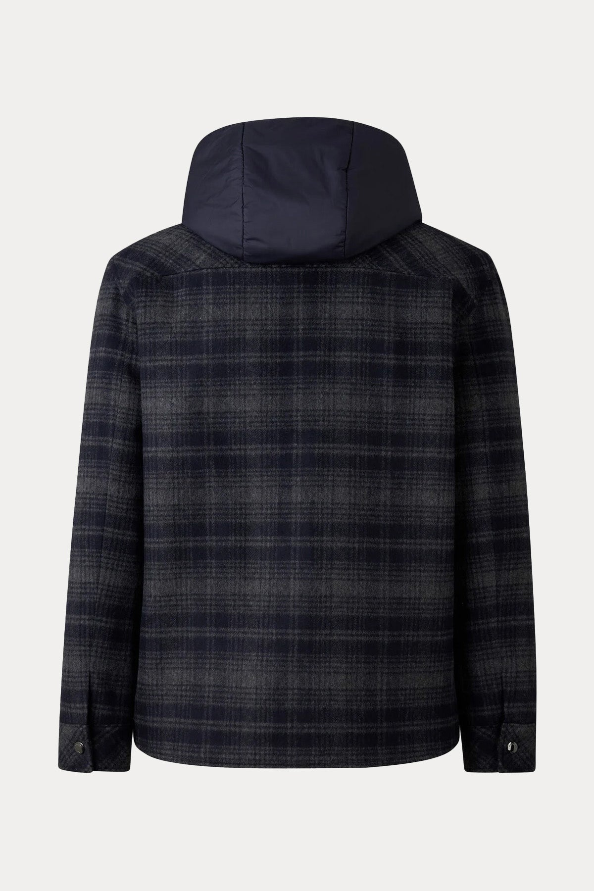 Bogner Larry Ekose Desen Kapüşonlu Yün Gömlek Ceket