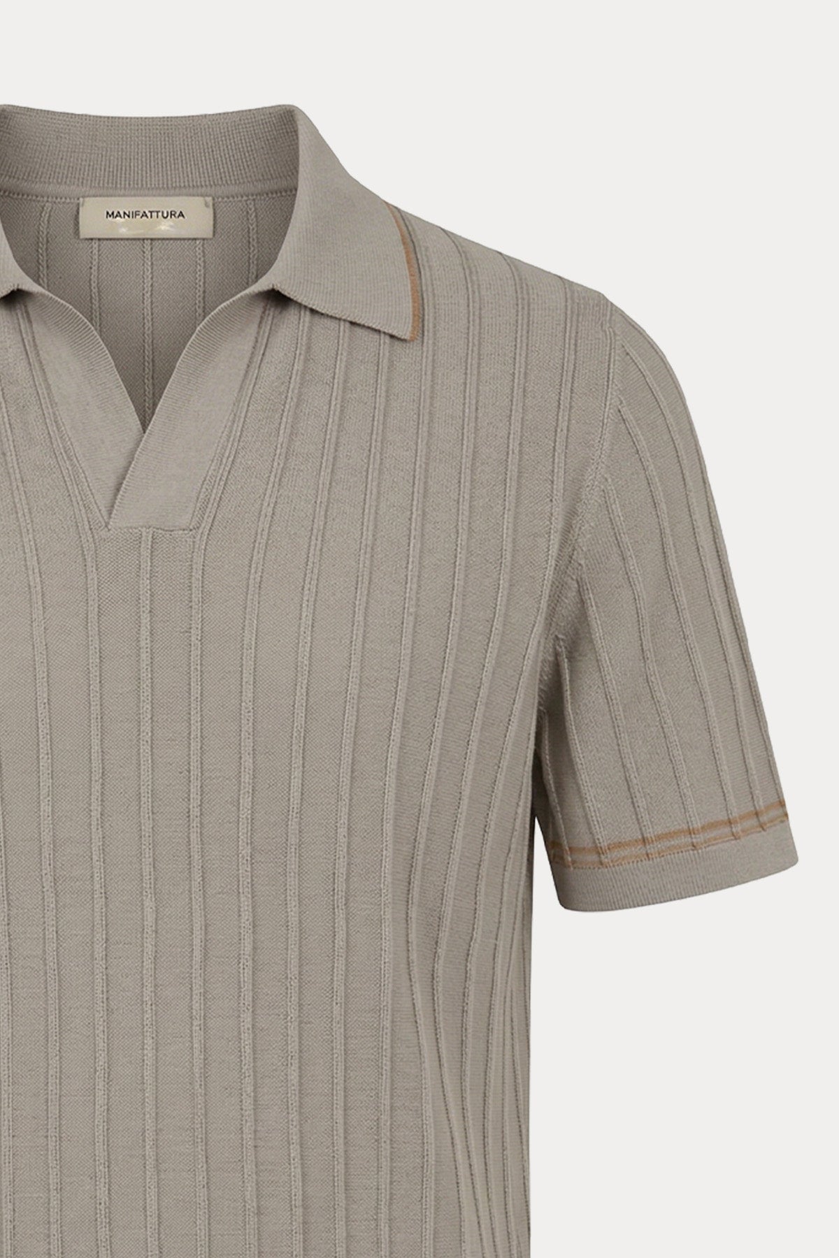 Manifattura Regular Fit Polo Yaka İnce Örgü Triko-Triko-Libas