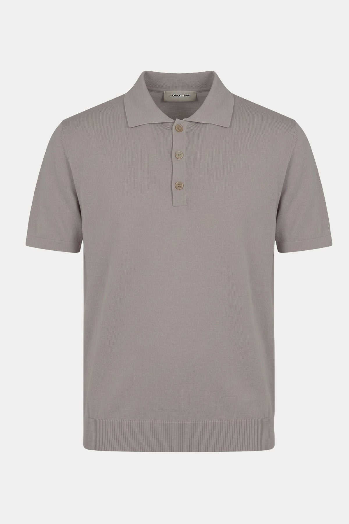 Manifattura İnce Örgü Polo Yaka T-shirt-T-shirt-Libas