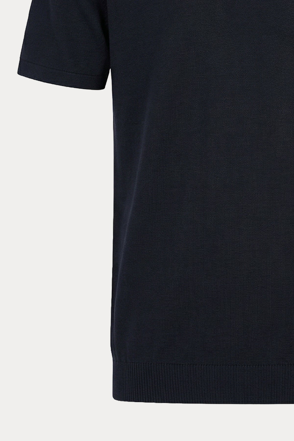 Manifattura Yuvarlak Yaka İnce Örgü T-shirt-T-shirt-Libas