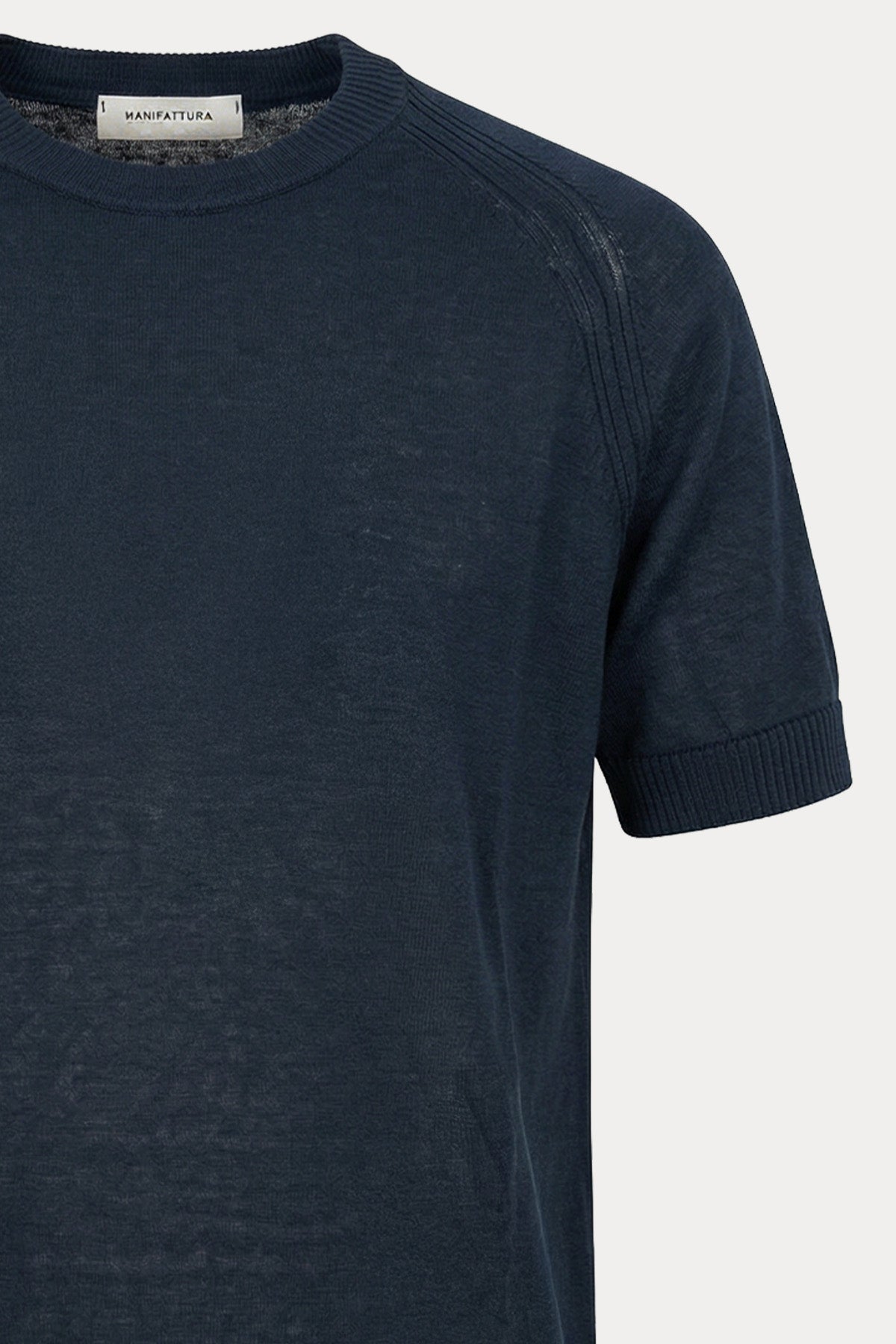 Manifattura Regular Fit İnce Örgü Keten Triko