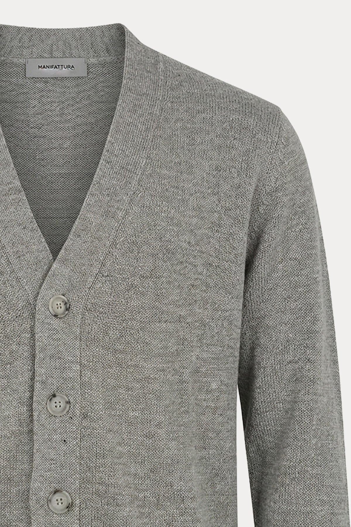 Manifattura Regular Fit İnce Örgü Keten Triko Ceket