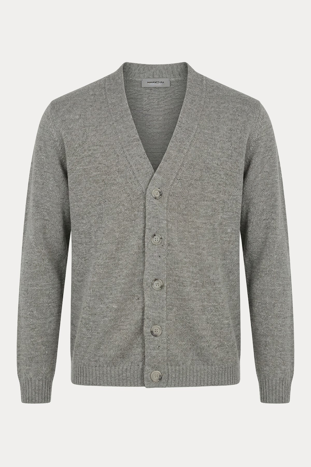 Manifattura Regular Fit İnce Örgü Keten Triko Ceket