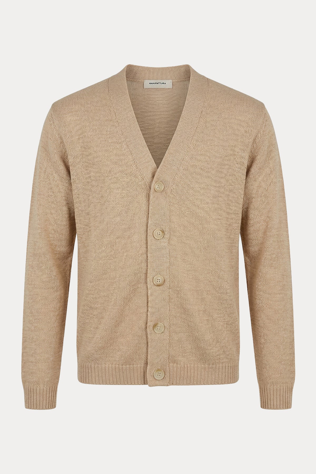 Manifattura Regular Fit İnce Örgü Keten Triko Ceket